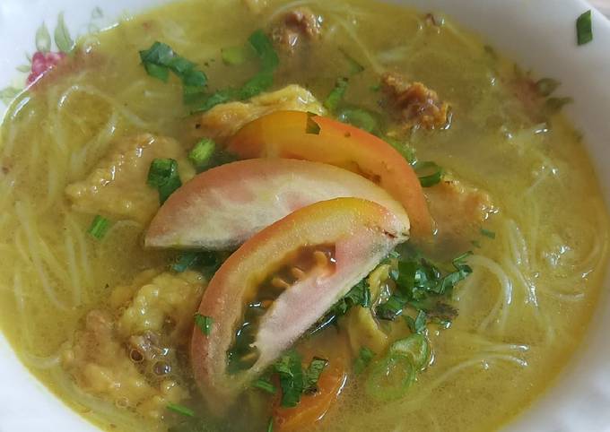 Cara Buat Soto Sapi (Kuning) Praktis