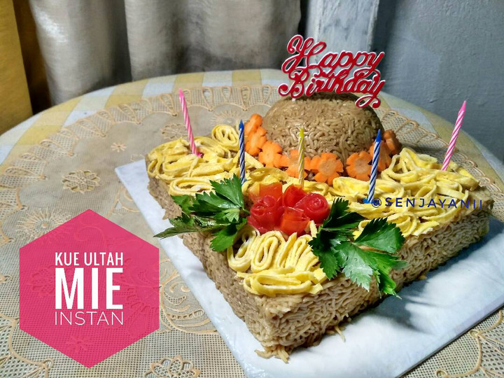 Yuk intip, Bagaimana cara membuat Kue Ulang tahun Mie / Indomie Instan Super Ngirit dijamin nikmat