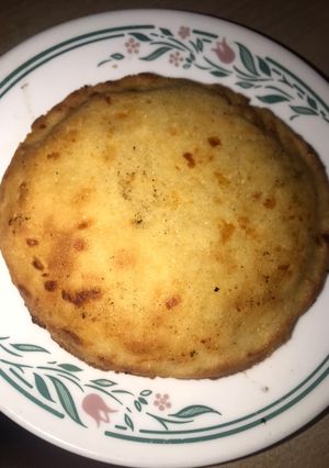 Una foto de Arepa de huevo en air frayer para los que no comemos cosas fritas #finde