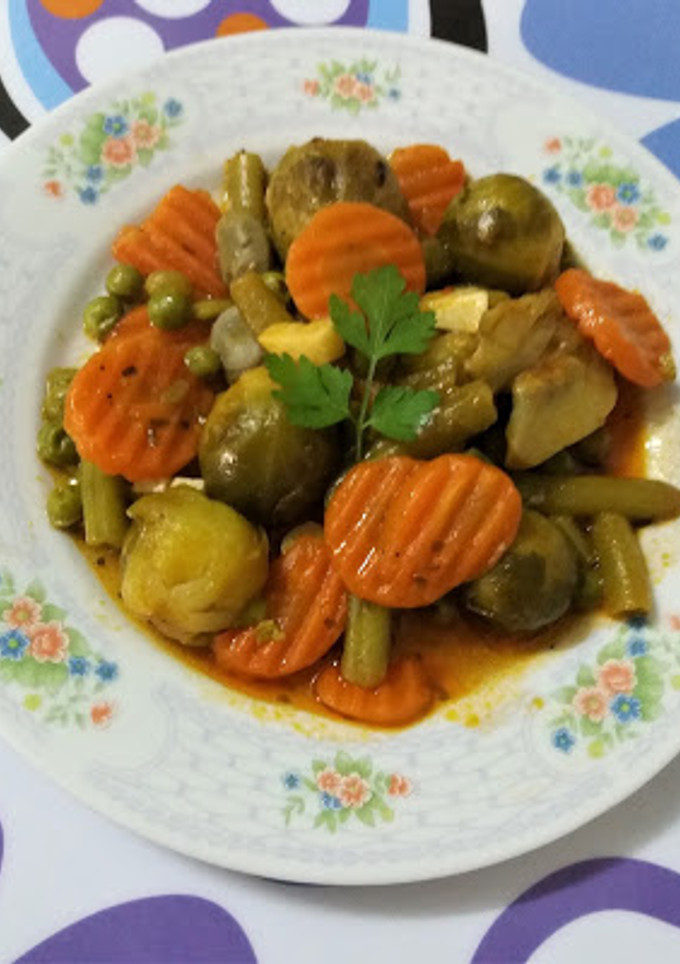 Una foto de Menestra de verduras variadas