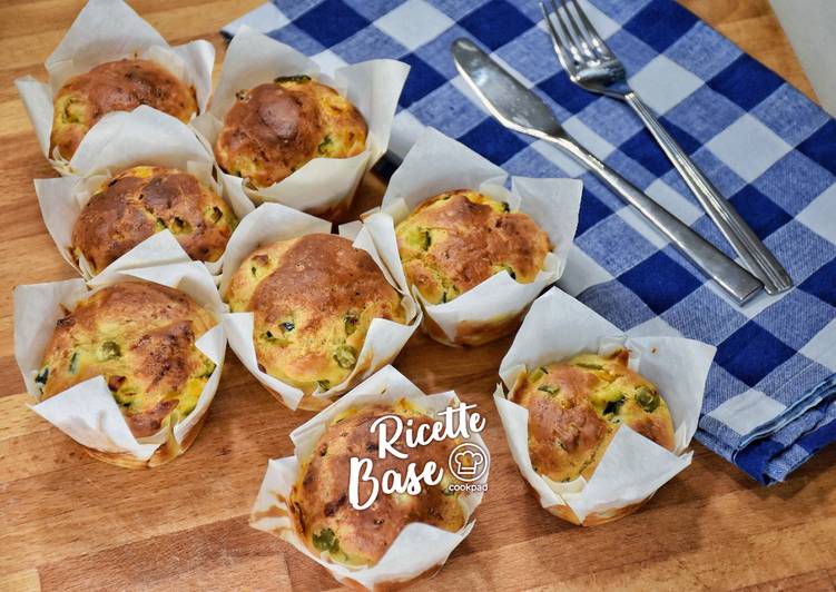 Muffins salati con verdure