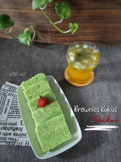 Foto resep Brownies Kukus Pandan