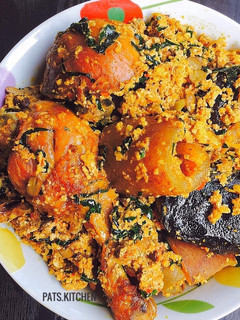 A picture of Melon (Egusi) Soup.