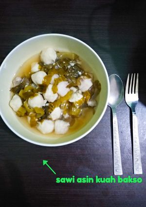 Foto resep Sup sawi asin bakso