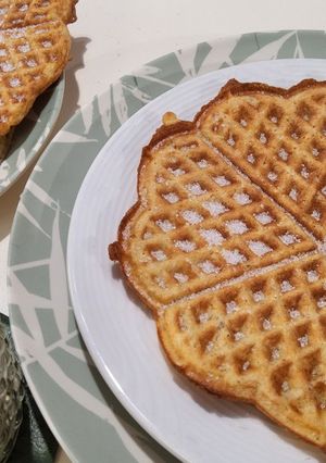 Gofri zabpehelyből (glutén-, tej-, cukor-,sütőpor- és élesztőmentes) recept fotója