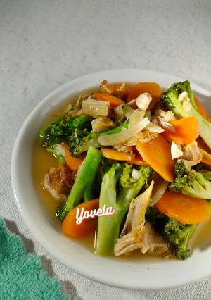 Foto resep Ca Brokoli Ayam Suwir