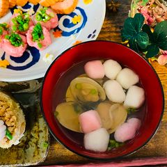 A picture of Clam Soup for Girls Festival (3rd March Japan).