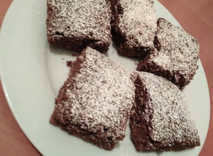 Una foto de Brownies caseros