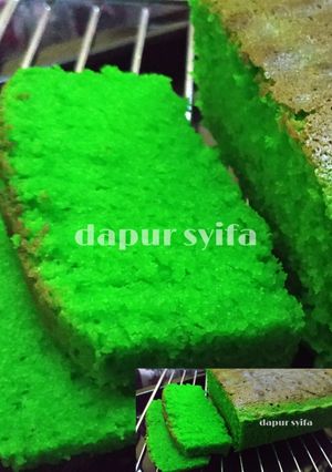 Foto resep Condensed milk pound cake pandan