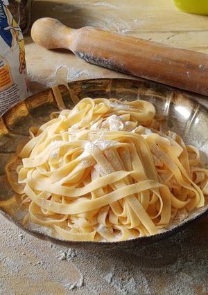 Una foto de Tagliatelle caseros