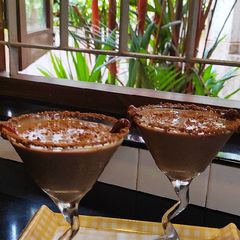 A picture of Dates Cocoa Milk Shake.