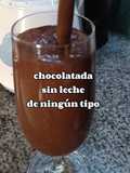Chocolatada sin leche se ningún tipo