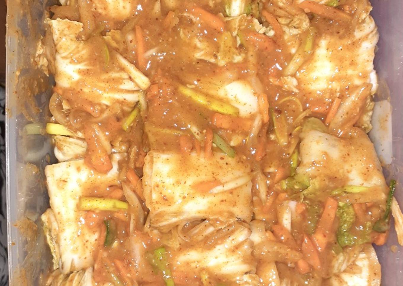 Kimchi sawi putih ala2 pemula
