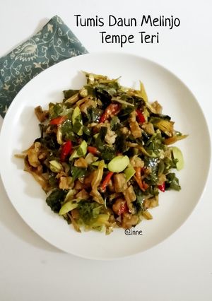 Foto resep Tumis Daun Melinjo Tempe Teri