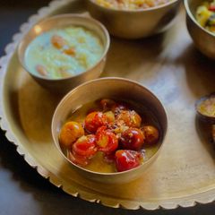 A picture of Kool or Jujube Chutney for Saraswati Pujo or Basant Panchami.