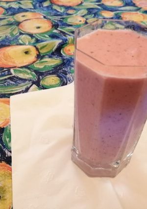 Una foto de Smoothie de frambuesas