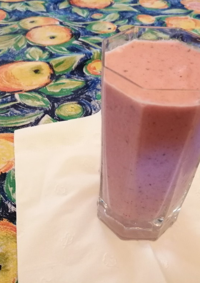 Una foto de Smoothie de frambuesas