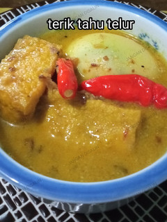 Foto resep Terik tahu telur