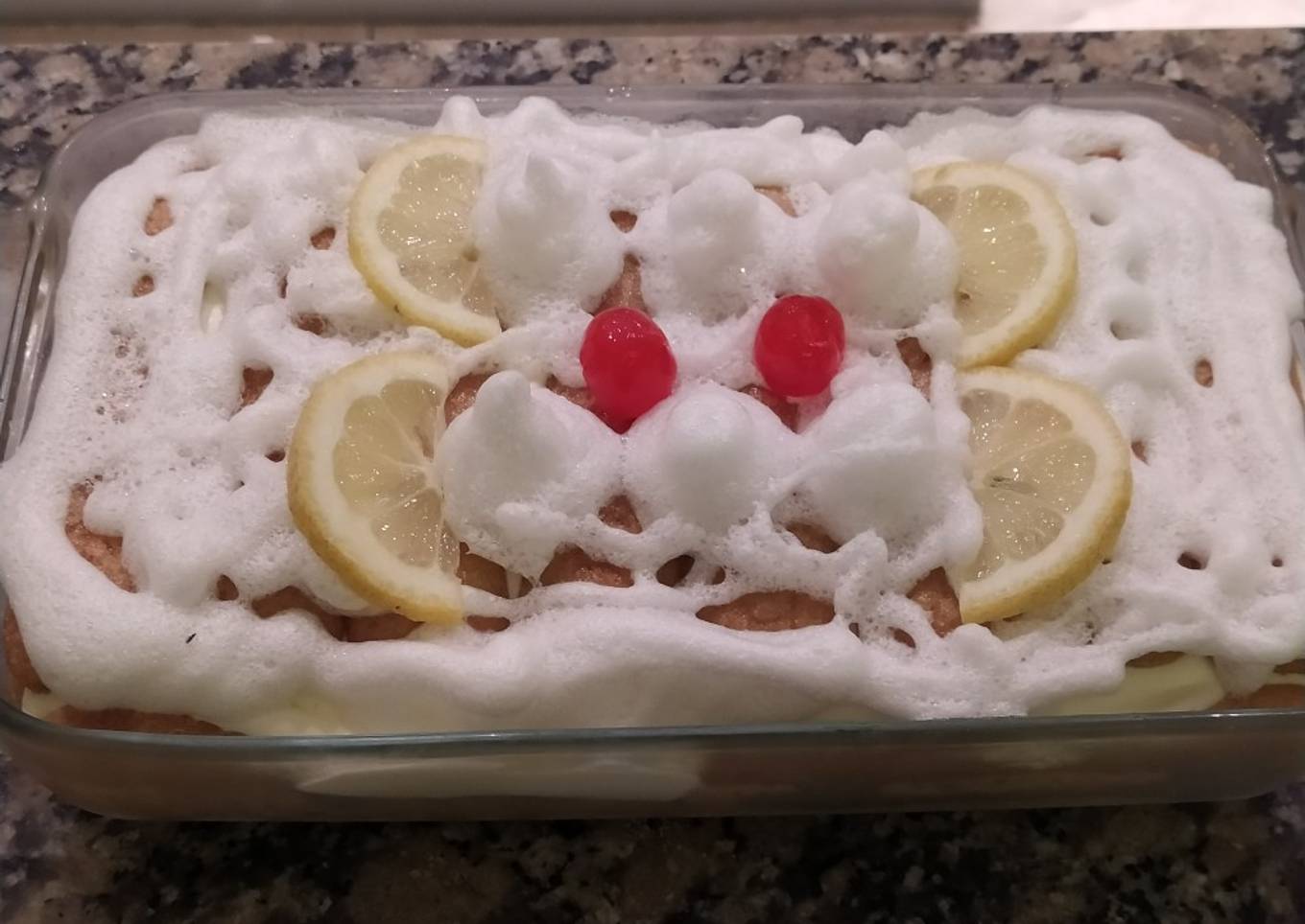 Postre Tiramisú (versión de limón)