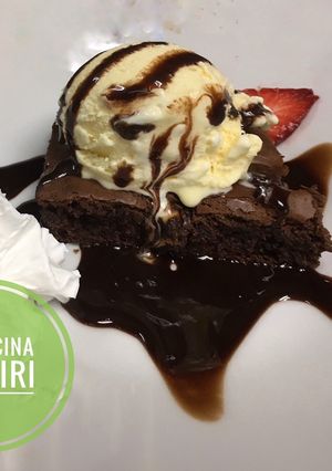 Una foto de Brownie con Helado #lacocinadegiri