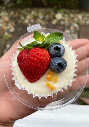 รูปของ มินิชีสเค้กคีโต / Mini Cheese Cake Keto 🧁🍓🫐 ❌เตาอบ❌แป้ง❌น้ำตาล