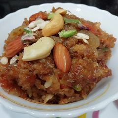 A picture of Moong Daal Halwa.
