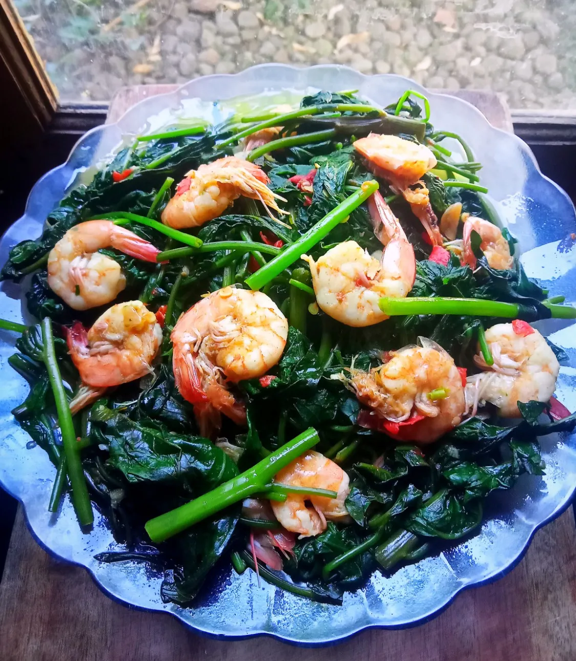 Sayur Diet Cah Kangkung Udang Tanpa Minyak Sayur Diet Cah Kangkung Udang Tanpa Minyak