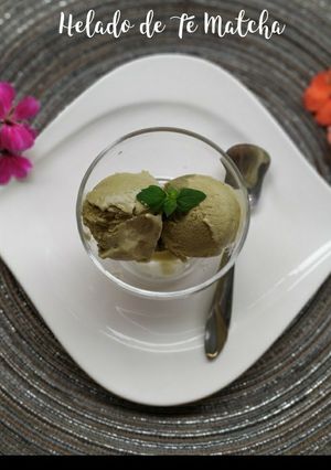 Una foto de Helado de Té Matcha