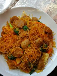 Foto resep Bihun bakso pedas