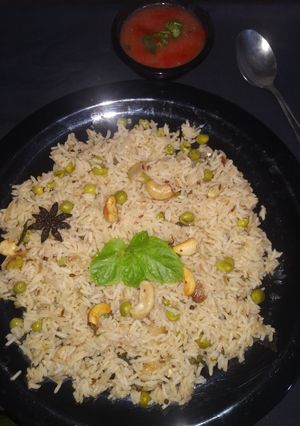 A picture of Peas Pulao.