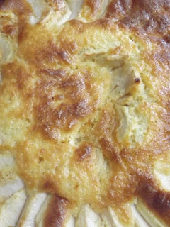 Una foto de Pastel de mascarpone y manzanas