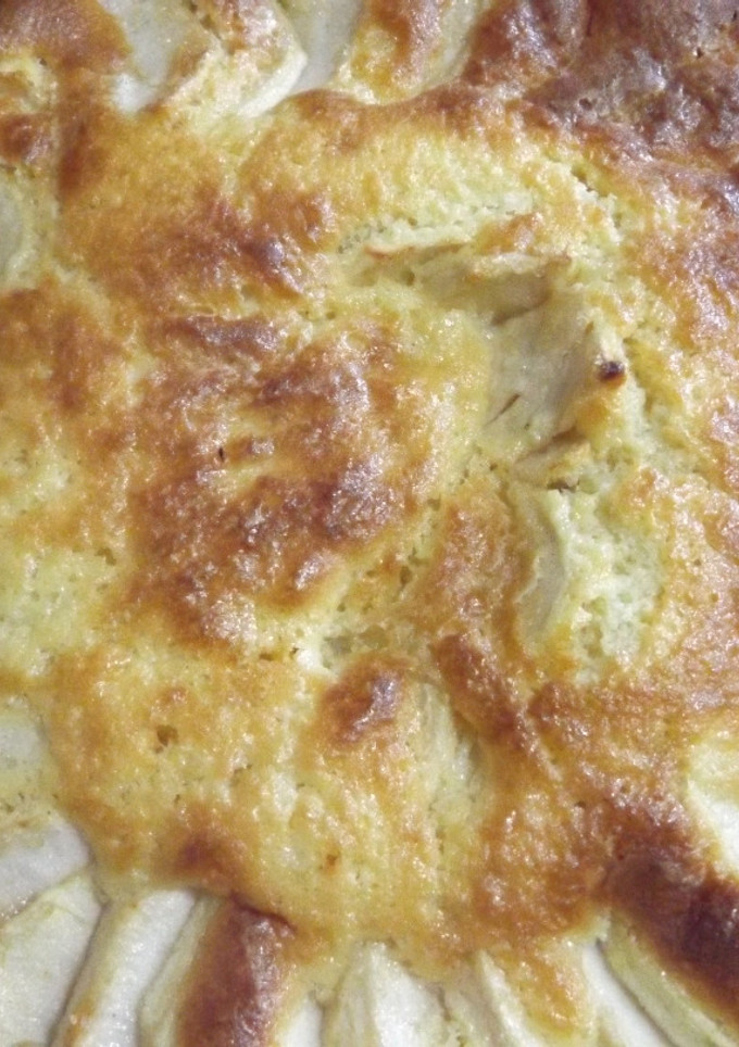 Una foto de Pastel de mascarpone y manzanas