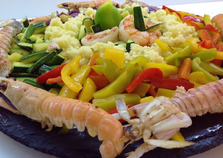 Couscous con crostacei e verdure