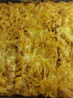 Sült bolognai spagetti recept fotója