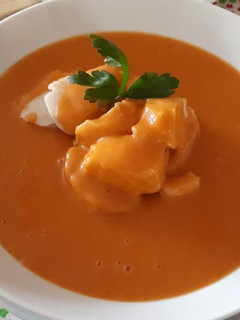 Una foto de Crema de pescado