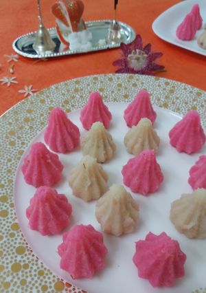 A picture of Stuffed Gulkand Modak.