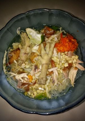 Foto resep Soto Ayam Ceker bening Bumbu Instan