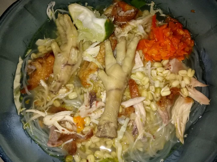 Cara Mudah Menyiapkan Resep Soto Ayam Ceker bening Bumbu Instan yang Lezat Sekali Anti Ribet, Mantap Sekali