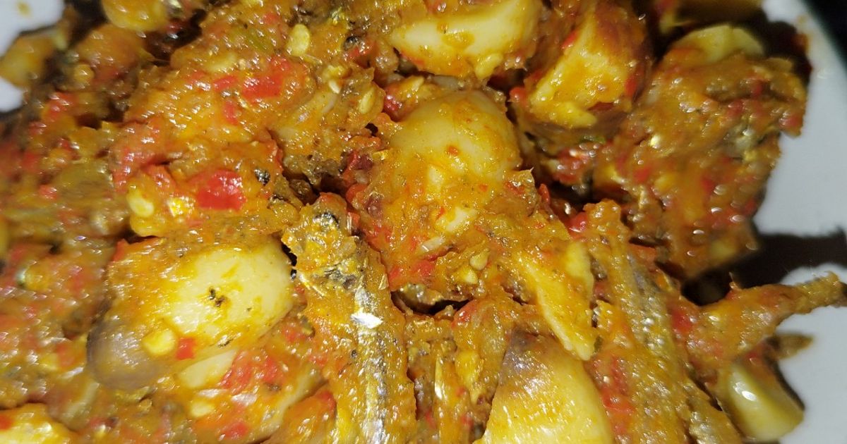 Sambal goreng biji campedak ikan teri