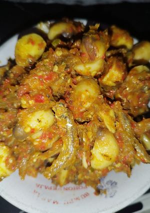 Foto resep Sambal goreng biji campedak ikan teri