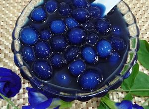 Hình của món Trân châu hoa đậu biếc.