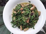 Sayur Pakis tumis Tempe