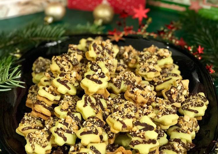 Resep masakan Cookies matcha powder | Cara Bikin Cookies matcha powder Yang Lezat Sekali