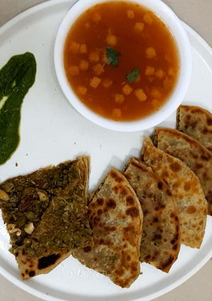 A picture of Tuvar Stuffed Paratha.