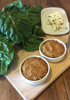 Une photo de Crumble de blettes au Roquefort