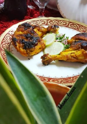 A picture of Tandoori tawa chicken.