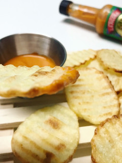 Una foto de Patatas onduladas saludables