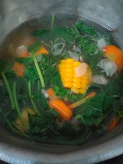 Foto resep Sayur Bening Bayam jagung