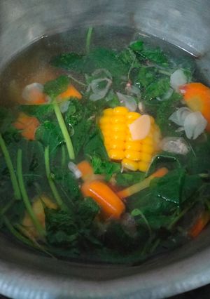 Foto resep Sayur Bening Bayam jagung