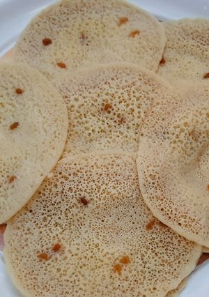 صورة لوصفة بغرير الشهدة ولا اسهل🥞 ولا اروع😚😊😋 وخفيف وبدون تخمير